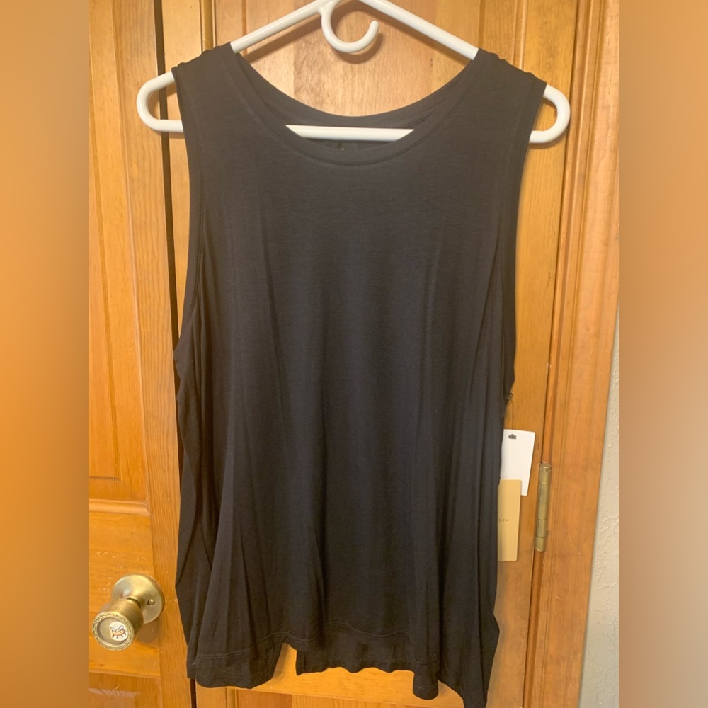 Nordstrom Rack Sleeveless rayon black top, NWT